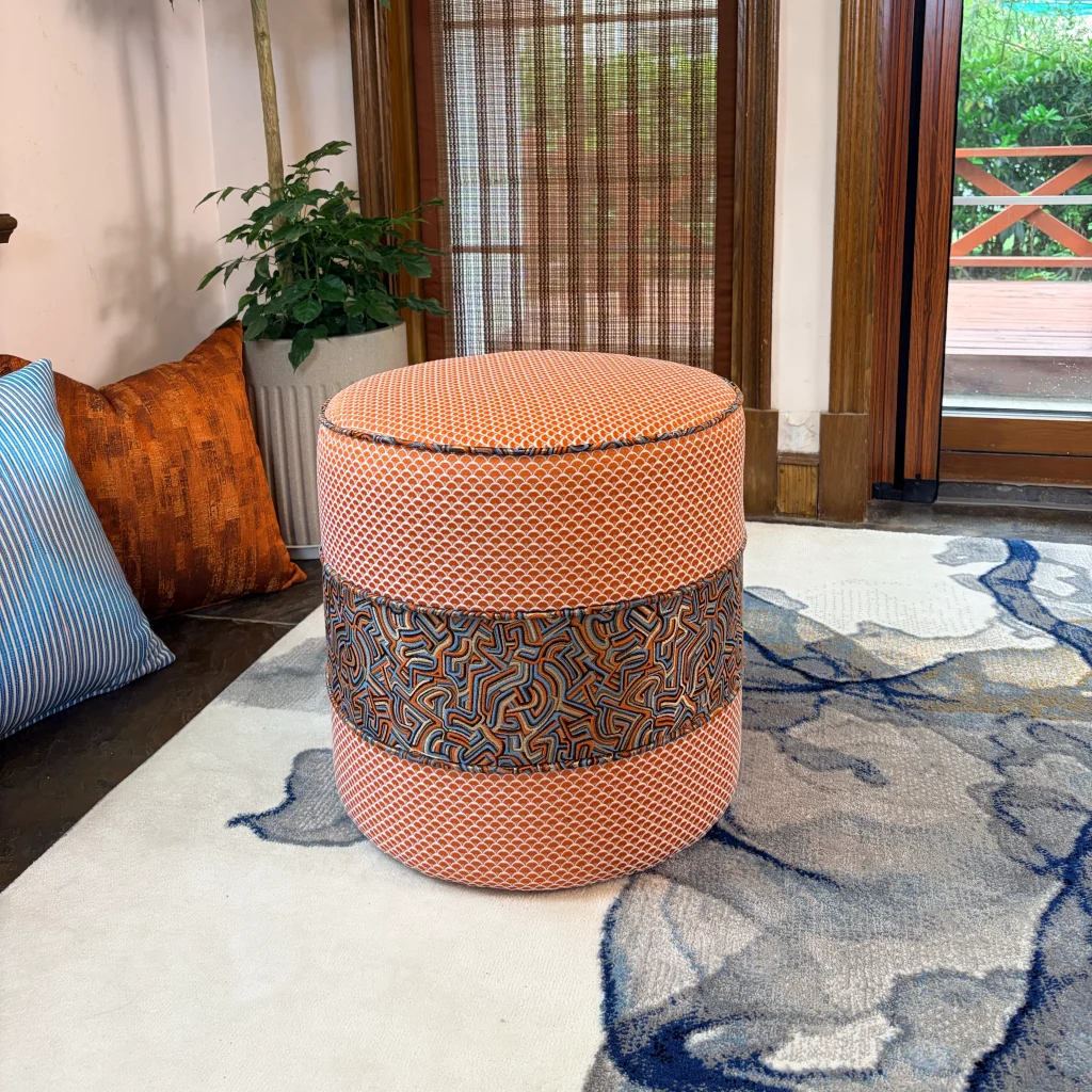 French Daybed Sofa : Terracotta Mosaic Ottoman