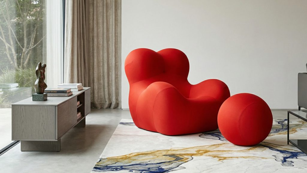 Adorn Croft's La Mamma armchair in a living room corner.