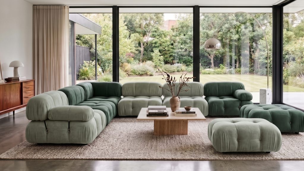 Adorn Croft's Camaleonda Sofa set in a 7-seater configuration.