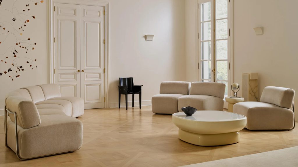 Maiden Home's Miles Modular Sectional in a living room.