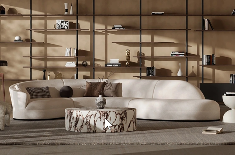 Curved Sofa Set : Doni