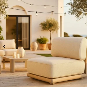 Outdoor Furniture: BLOCK Armless Single Seater