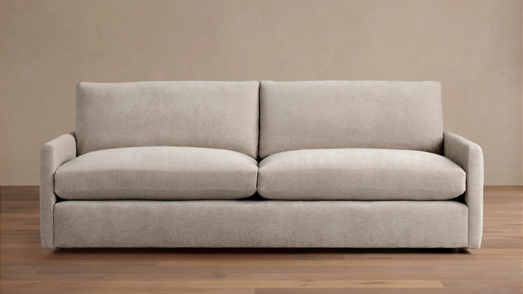 Arhaus' Kipton Sofa in grey upholstery