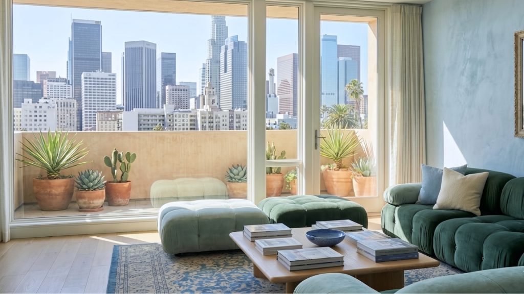 Adorn Croft's Camaleonda sectional in an apartment living room
