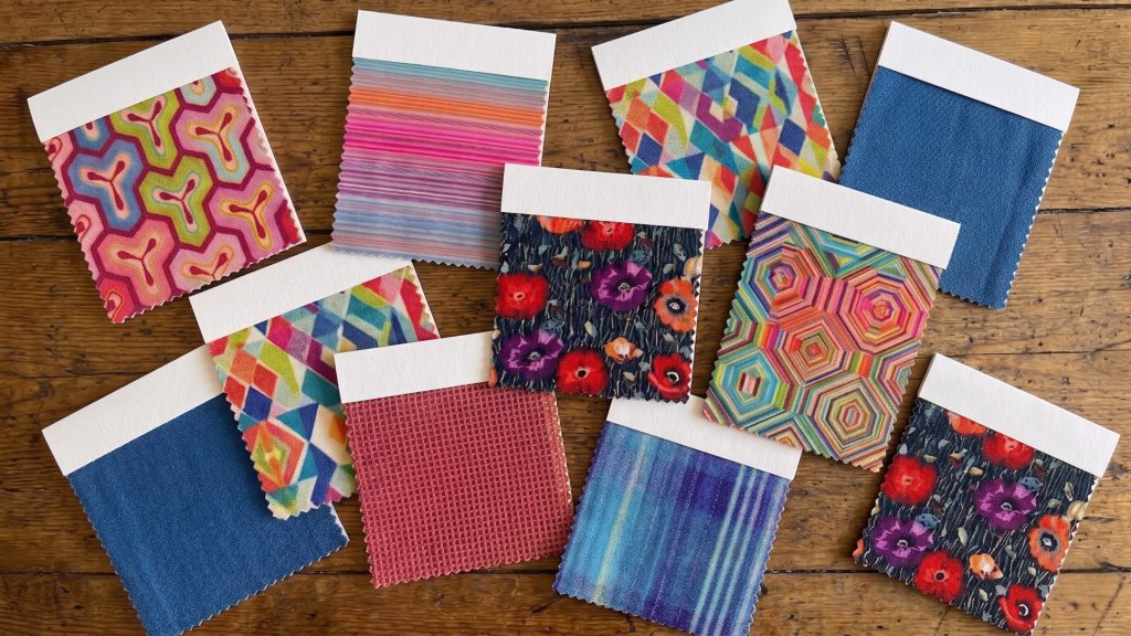 Adorn Croft's colorful fabric swatches