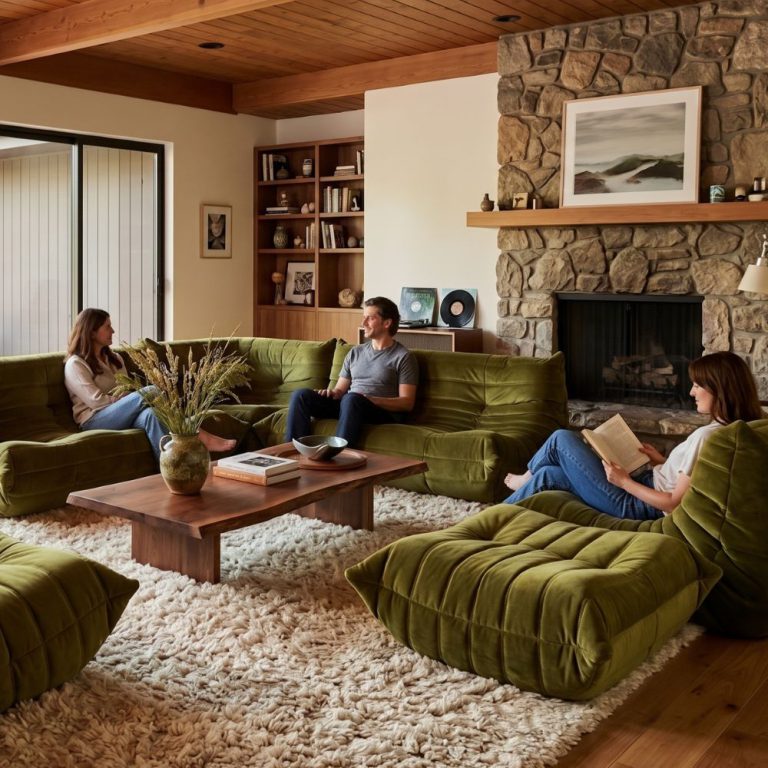 Togo sectional in a modern living room.