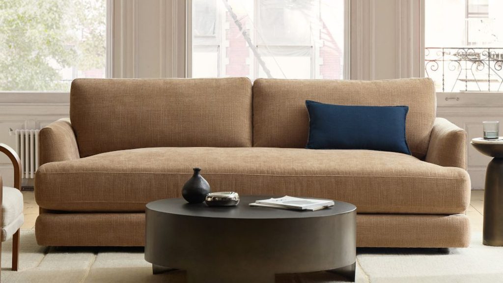 West Elm's Haven Sofa in a modern living room