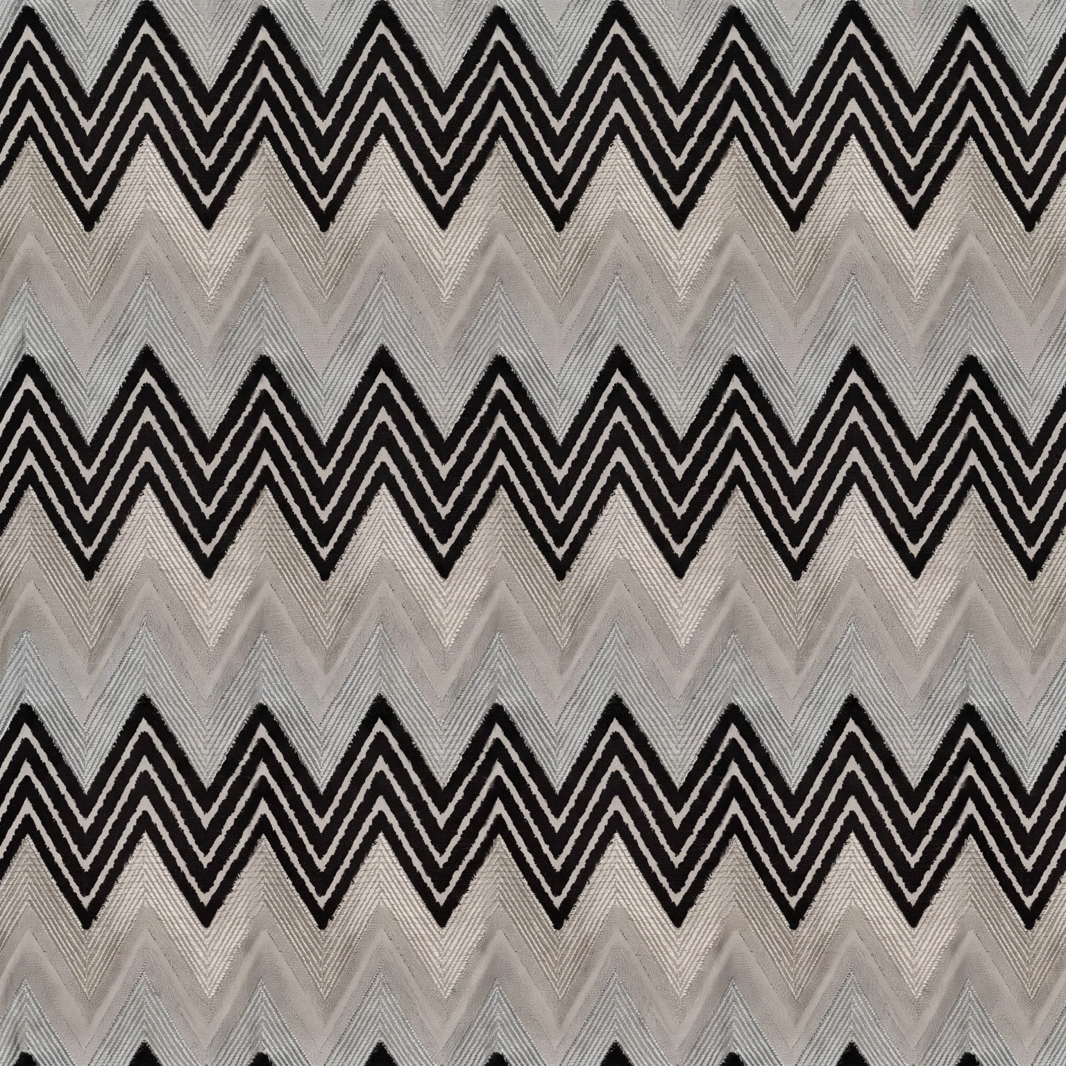 Graphite Chevron Jacquard