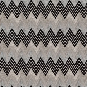 Graphite Chevron Jacquard