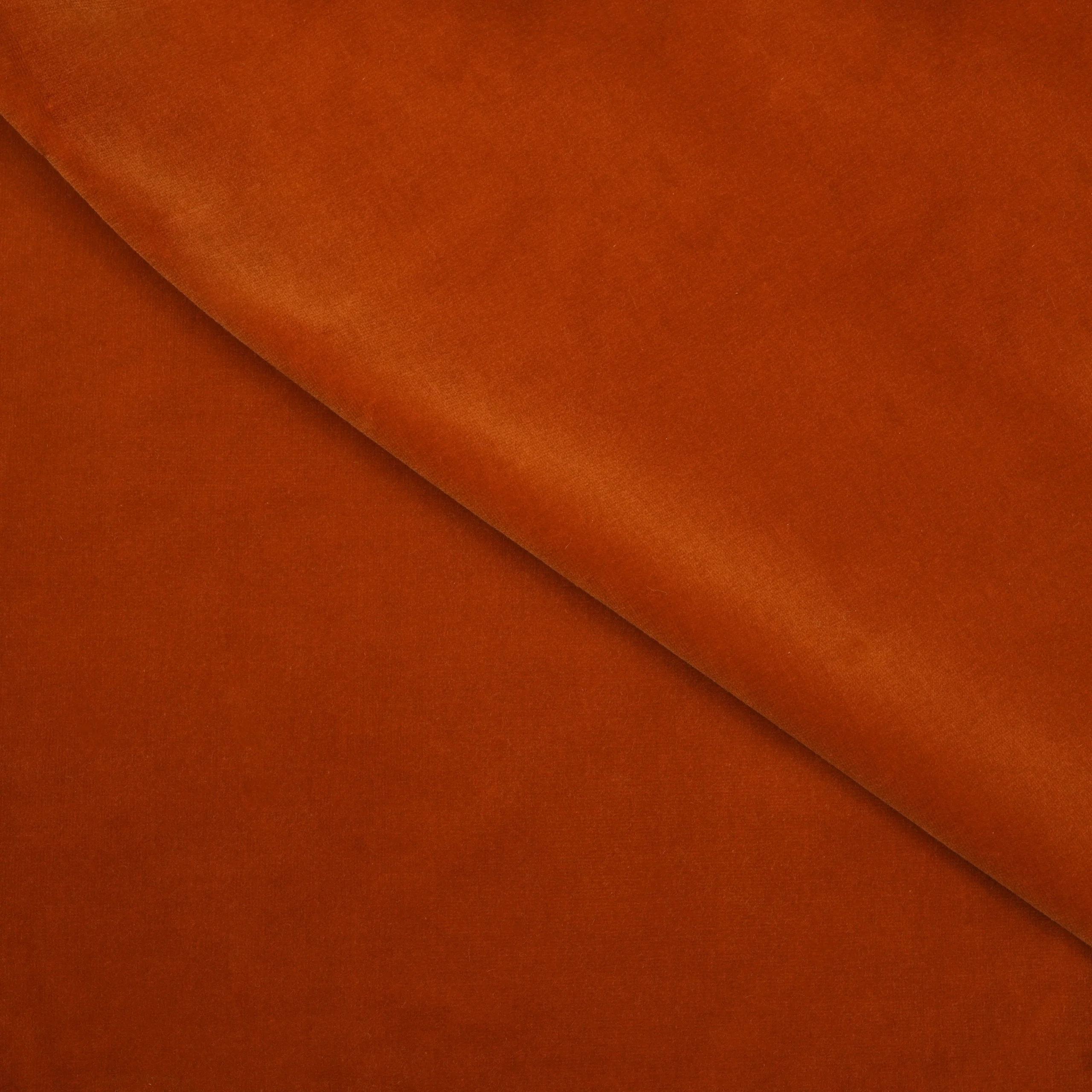 Burnt Terracotta Cotton Velvet - Image 3