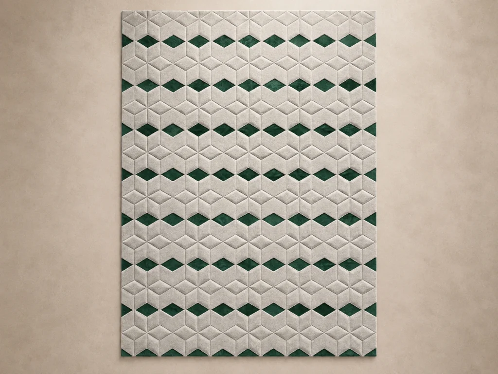 VIRIDIAN FACET RUG