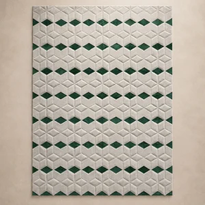 VIRIDIAN FACET RUG