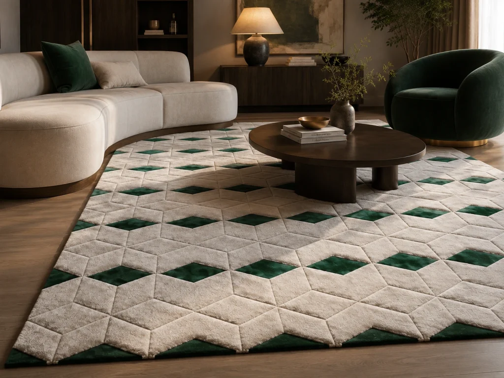 VIRIDIAN FACET RUG