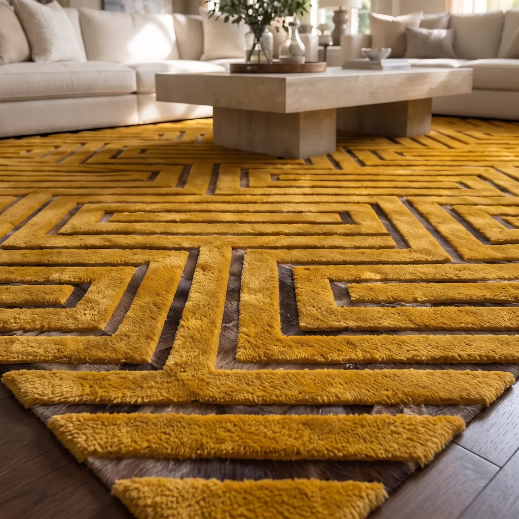 GOLDEN CIRCUIT RUG