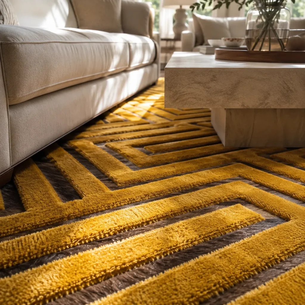 GOLDEN CIRCUIT RUG