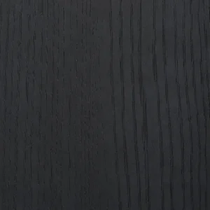 Dark onyx wood finish with a deep black wood grain texture