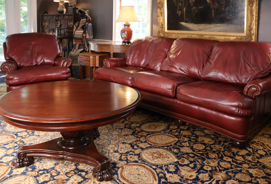 Hancock and Moore leather sofa