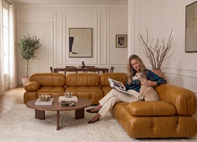 10 Best Low-Profile Leather Sofas