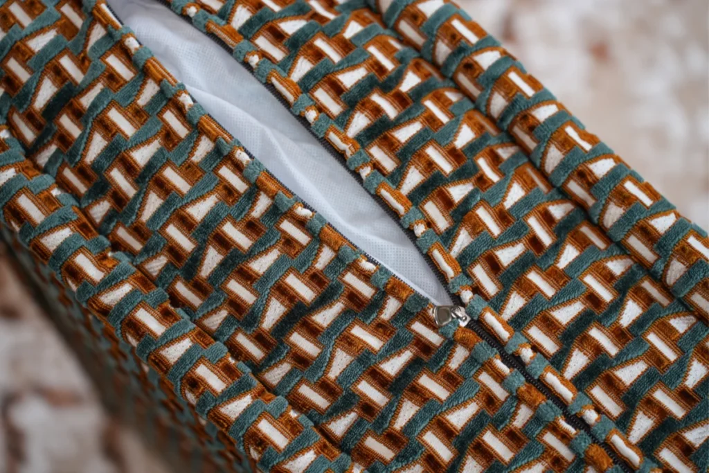 Removable sofa cover for modular colorful couch